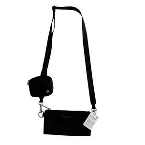 Lululemon Dual-Pouch Sling Black Silver